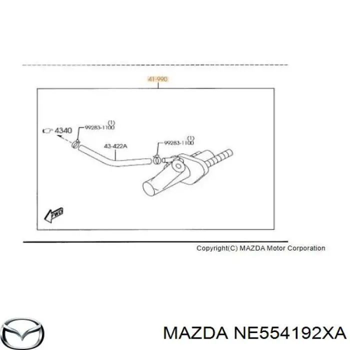 NE554192XA Mazda Рабочий цилиндр