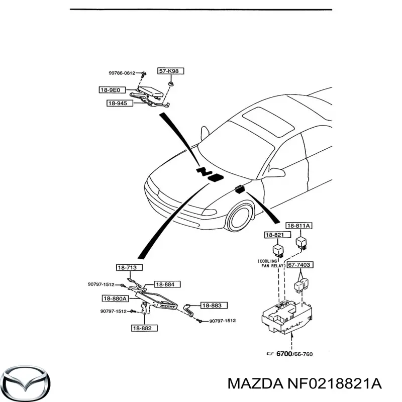 Mazda NF0218821A цена, от 11.15 USD