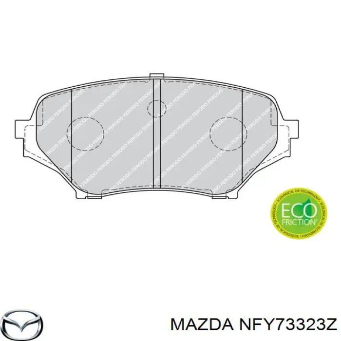 NFY73323Z Mazda Колодки передние