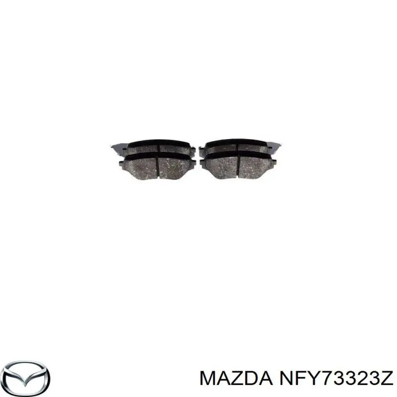 Передние тормозные колодки NFY73323Z Mazda