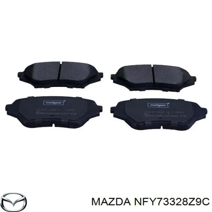 Передние тормозные колодки NFY73328Z9C Mazda