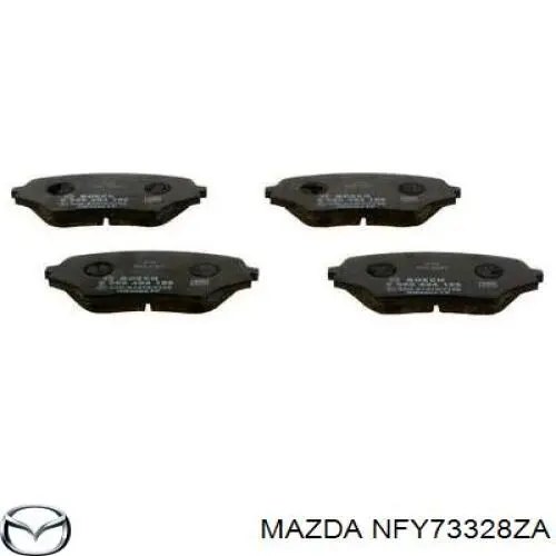 Передние тормозные колодки NFY73328ZA Mazda