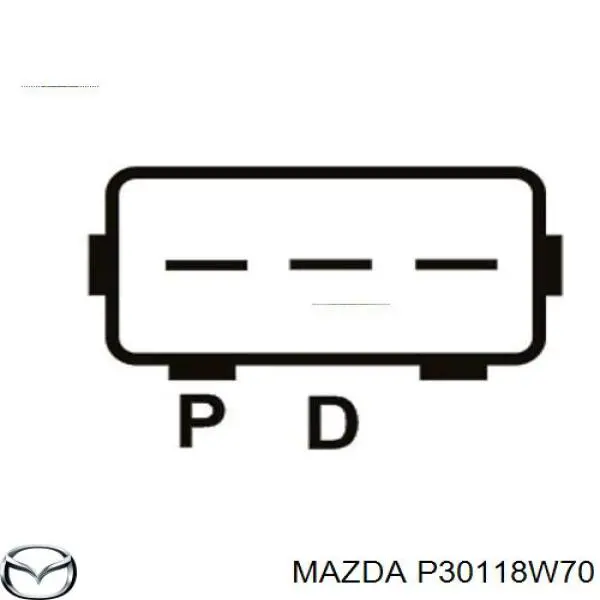 P30118W70 Mazda реле-регулятор генератора (реле зарядки)