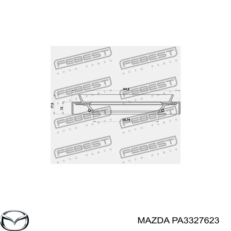 Купить PA3327623 Mazda Сальник полуоси