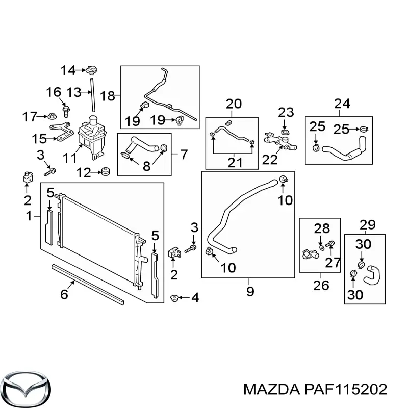  Mazda PAF115202 цена, от 2.11 USD