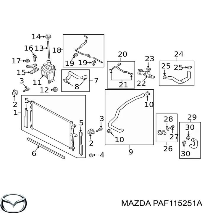 PAF115251A Mazda 