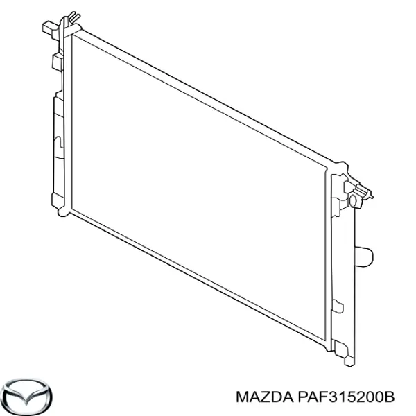 Радиатор PAF315200 Mazda