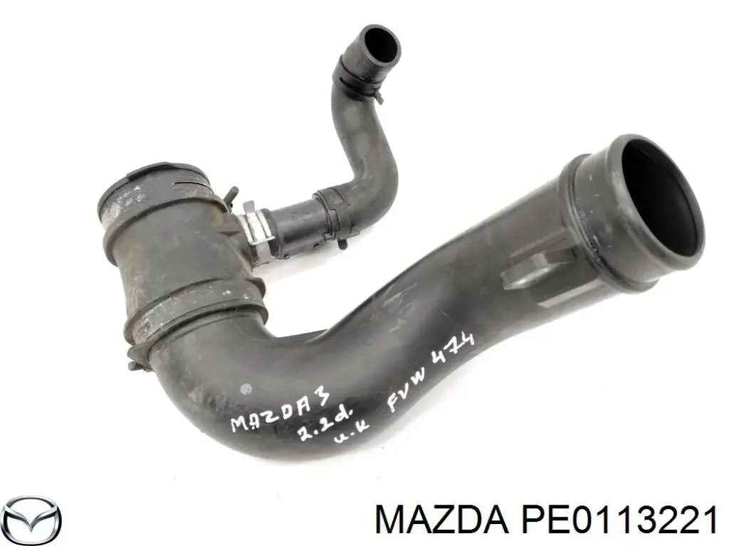 Патрубок воздушный, выход воздушного фильтра Mazda PE0113221 цена, от 6.33 USD