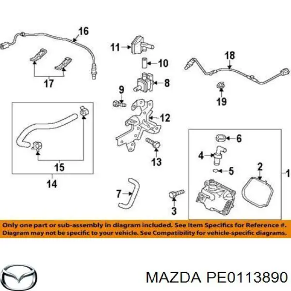  Mazda PE0113890 цена, от 10.14 USD
