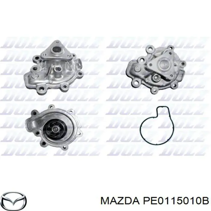 Помпа охлаждения Mazda PE0115010B цена, от 15.19 USD