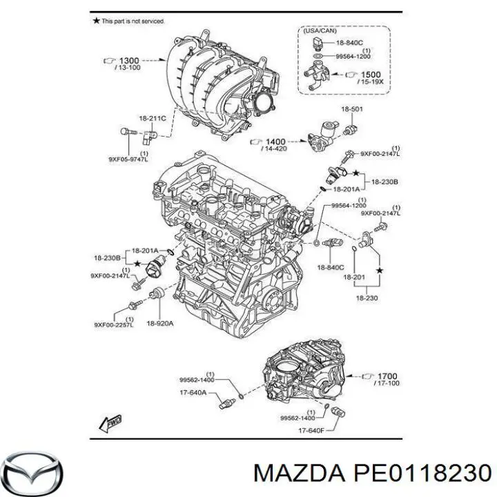 Датчик распредвала Мазда СХ-5 KE (Mazda CX-5)