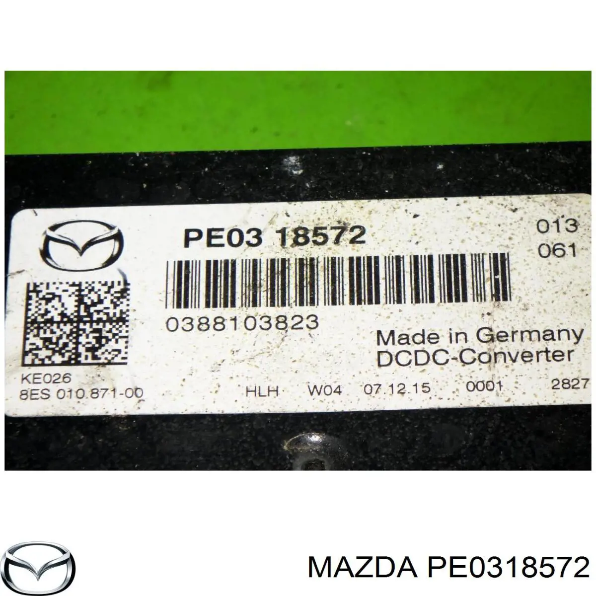 PE0318572 MAZDA Módulo de control, red de abordo original y equivalente