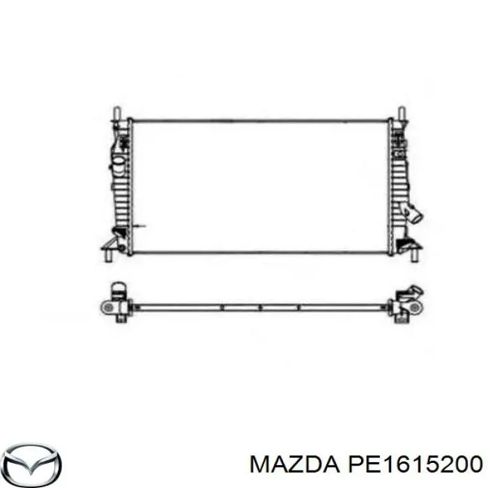 Купить PE1615200 Mazda Радиатор водяной