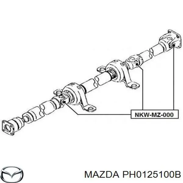 PH0125100B Mazda Карданный вал заднего моста