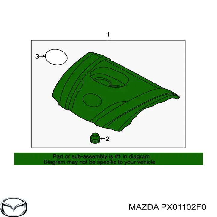 Крышка мотора декоративная Mazda CX-30 внедорожник (DM) (2019 - 2025) цена, от 102.60 USD