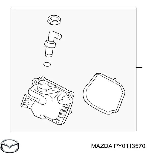Сепаратор системы вентиляции картера Mazda PY0113570 цена, от 25.34 USD