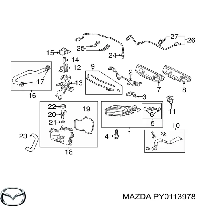  Mazda PY0113978 цена, от 2.99 USD