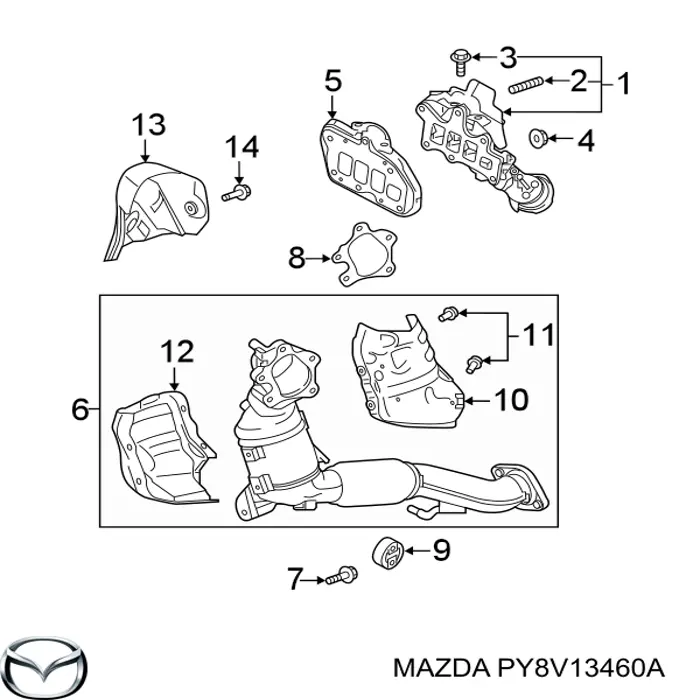 PY8V13460A Mazda 