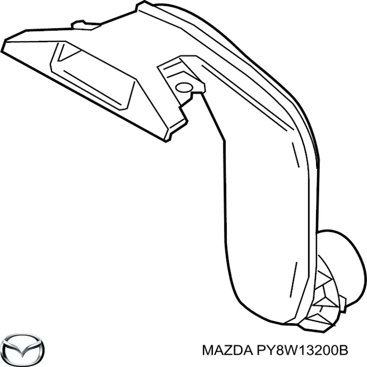 Cano derivado de ar, entrada de filtro de ar para Mazda CX-9 (TC)