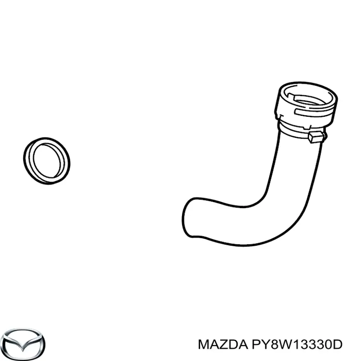 Шланг/патрубок интеркуллера Mazda PY8W13330D цена, от 198.59 USD