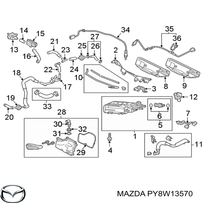 PY8W13570 Mazda 