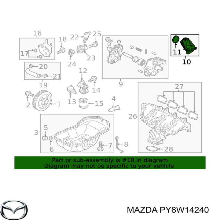 PY8W14240 Mazda 