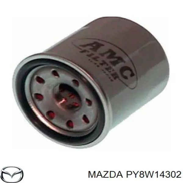 PY8W14302 MAZDA Filtro de aceite original y equivalente