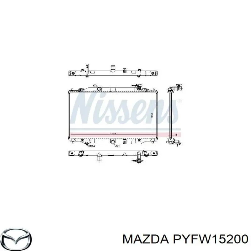 Купить DRM44053 Denso Радиатор водяной