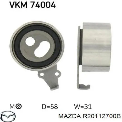 Ролик натяжителя ремня ГРМ Mazda R20112700B