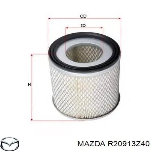 R20913Z40 Mazda Воздушный фильтр двигателя