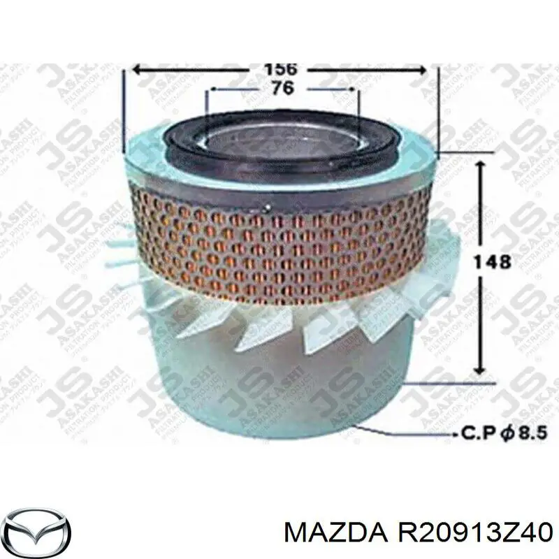 Элемент воздушного фильтра Mazda R20913Z40 цена, от 12.91 USD