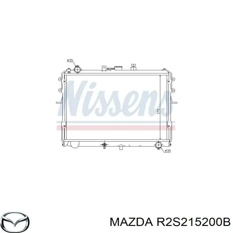 R2S215200B Mazda Радиатор основной