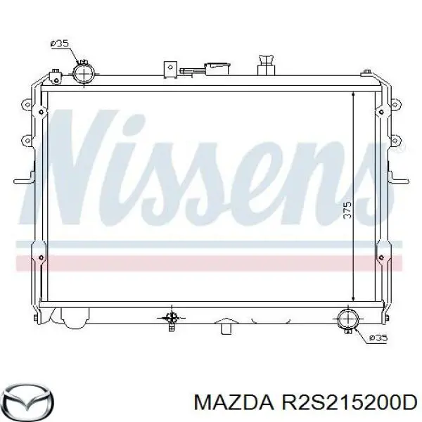 Купить R2S215200D Mazda Радиатор водяной