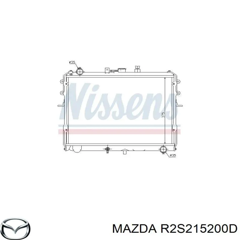 Радиатор R2S215200D Mazda