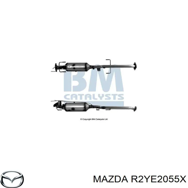 Глушитель, передняя часть Mazda R2YE2055X цена, от 487.36 USD