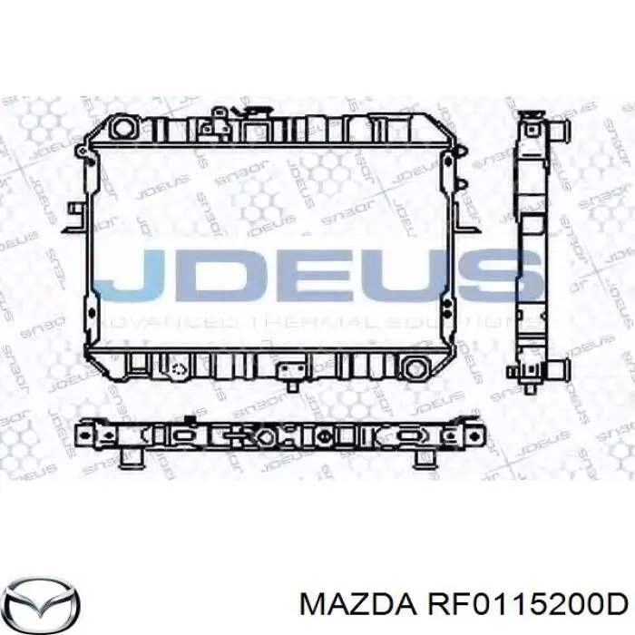 RF0115200D Mazda Радиатор основной