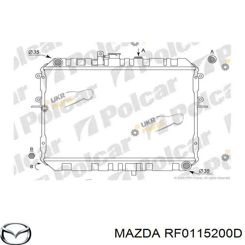 Радиатор охлаждения двигателя Mazda RF0115200D цена, от 92.80 USD