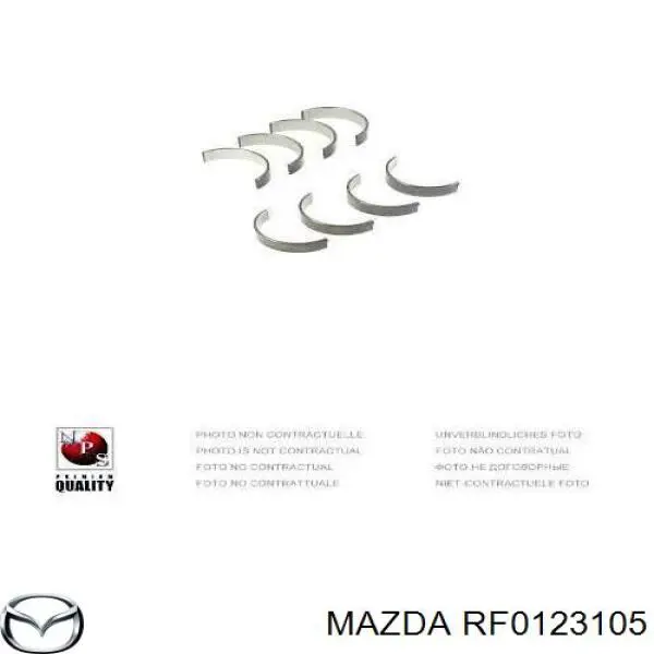 Шатунные вкладыши коленчатого вала Mazda RF0123105 цена, от 12.97 USD