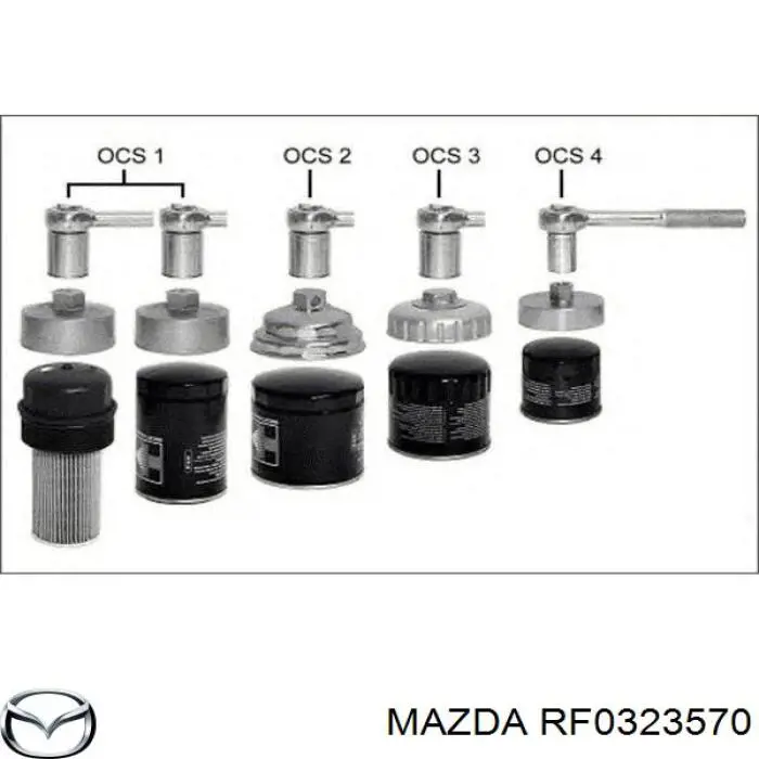 Купить RF0323570 Mazda Фильтр-отстойник топлива грубой очистки