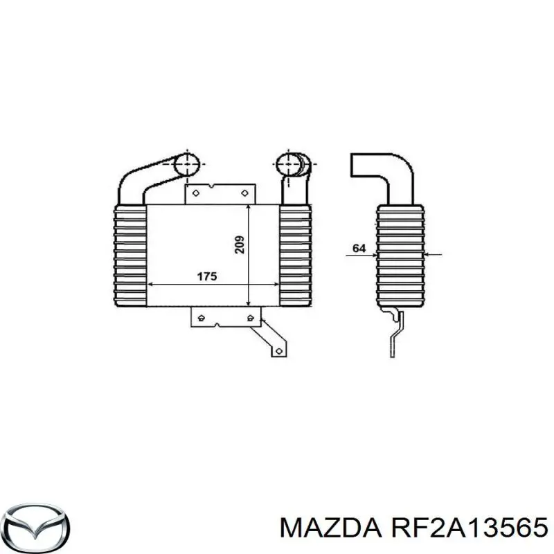 Купить RF2A13565 Mazda Интеркулер