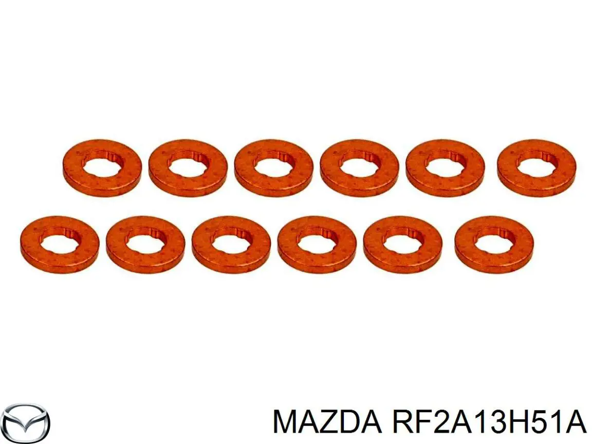 RF2A13H51A Mazda кольцо (шайба форсунки инжектора посадочное)