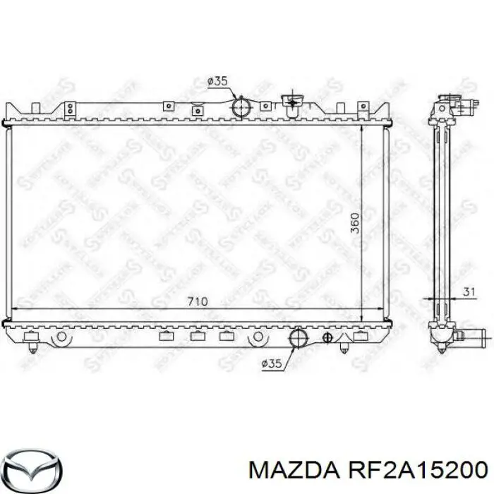 Купить RF2A15200 Mazda Радиатор водяной