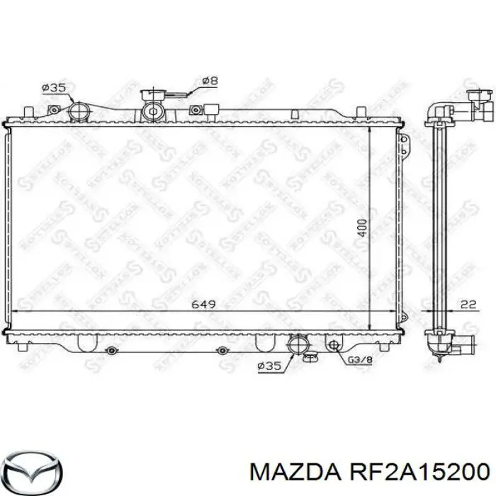 Радиатор RF2A15200 Mazda