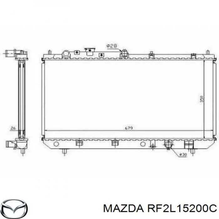 Радиатор RF2L15200C Mazda