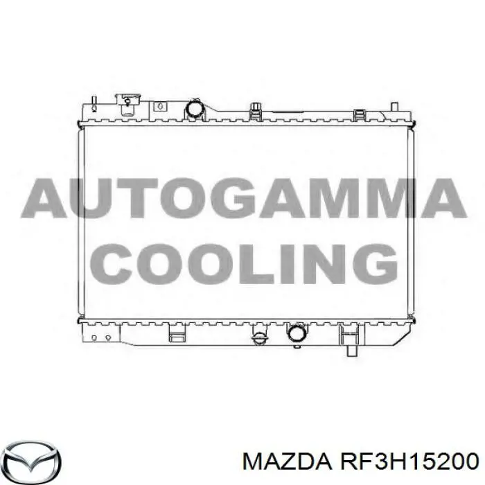 Радиатор RF3H15200 Mazda