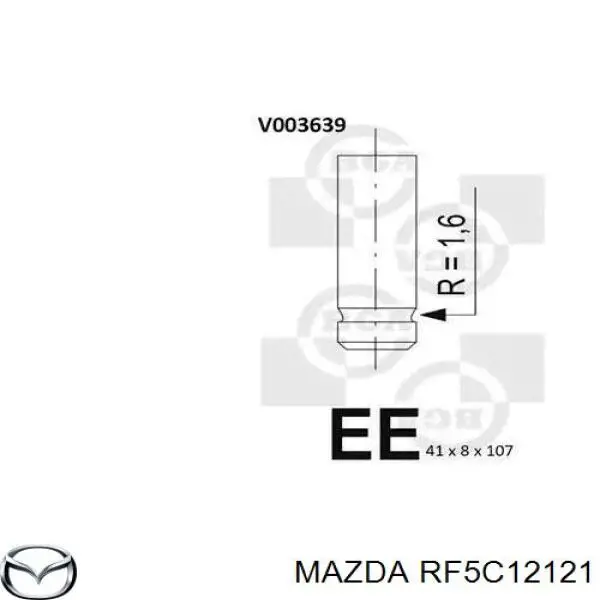 Клапан выпускной Mazda RF5C12121