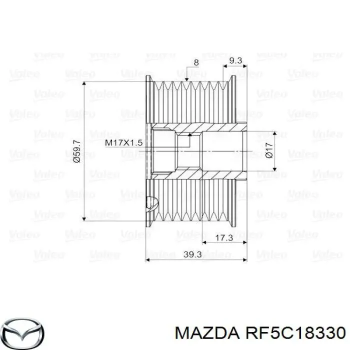 Инерционный шкив Mazda RF5C18330 цена, от 38.36 USD