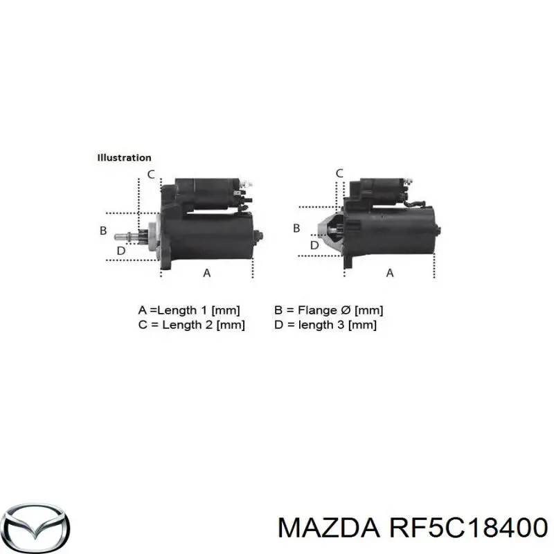 Стартер Mazda RF5C18400 цена, от 30.41 USD