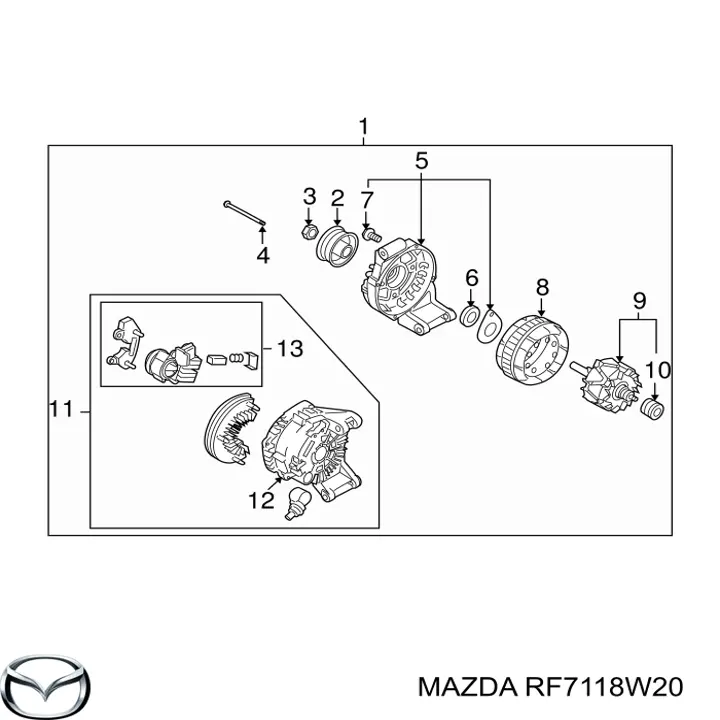  RF7118W20 Mazda