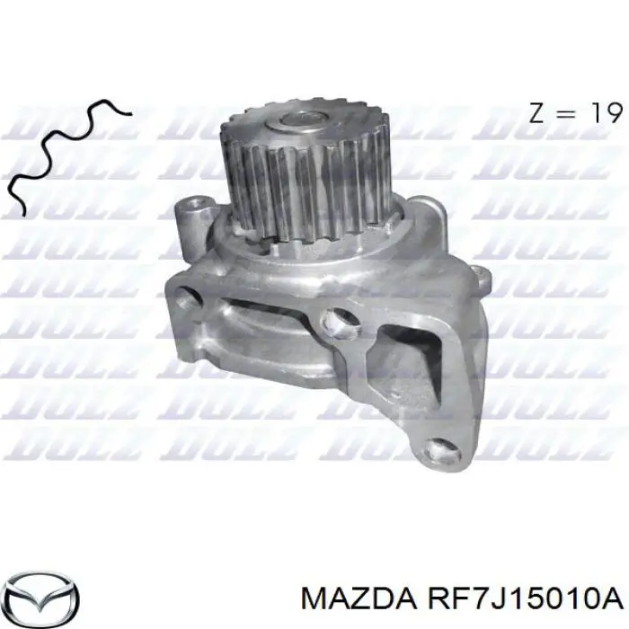 Купить RF7J15010A Mazda Насос охлаждения
